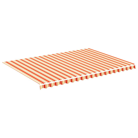 Awning Replacement Fabric Yellow and Orange 500x350 cm Polyester Awning Replacement Fabric Yellow and Orange 500x350 cm Polyester