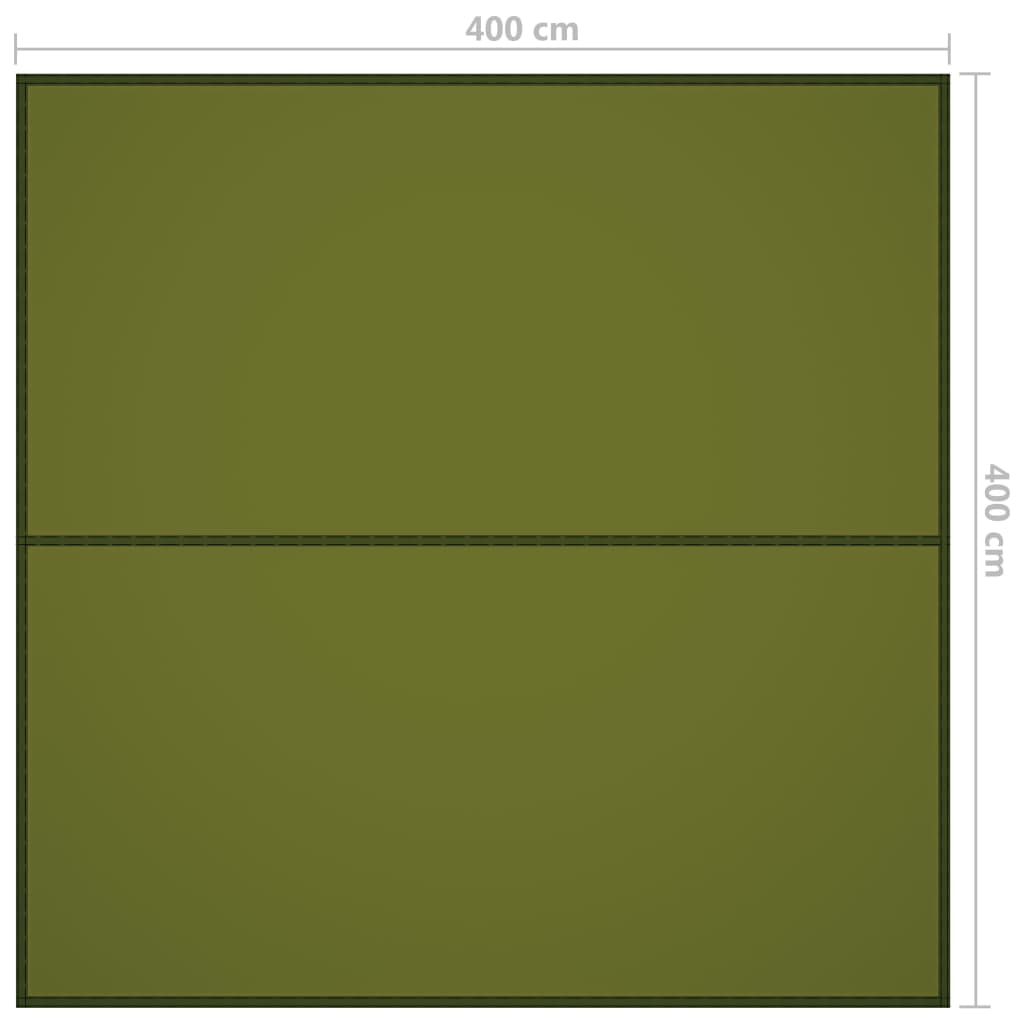 Outdoor Tarp 4x4 m Green
