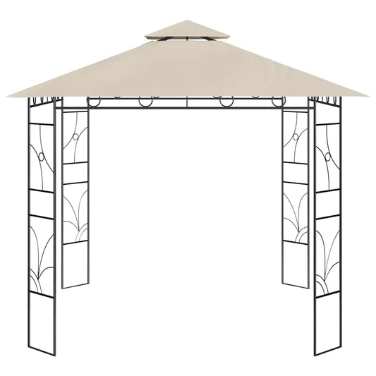 Gazebo 3x3x2,7 m Cream 160 g/m² Gazebo 3x3x2,7 m Cream 160 g/m²