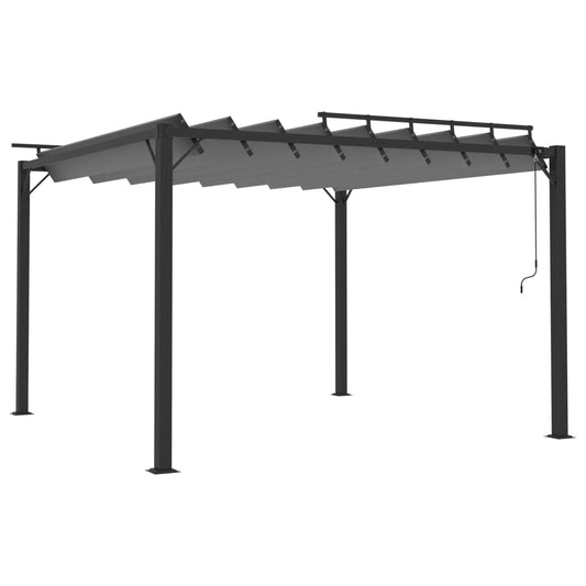 313926 vidaXL Gazebo with Louvered Roof 3x3 m Anthracite Fabric and Aluminium 313926 vidaXL Gazebo with Louvered Roof 3x3 m Anthracite Fabric and Aluminium
