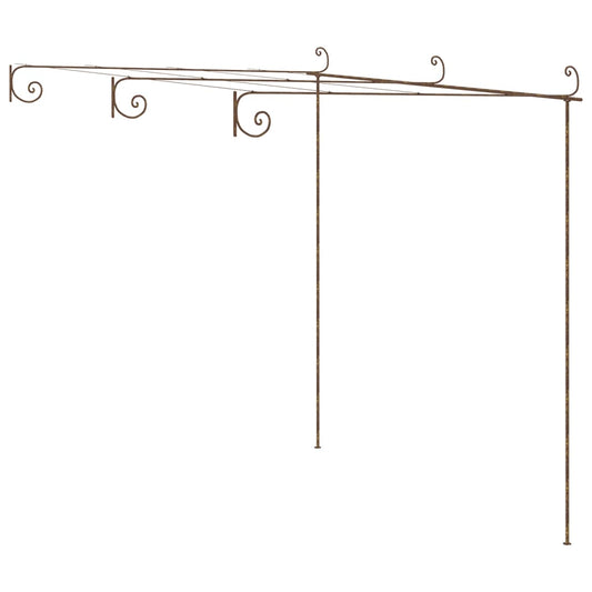 Garden Pergola Antique Brown 3x3x2.5 m Iron Garden Pergola Antique Brown 3x3x2.5 m Iron