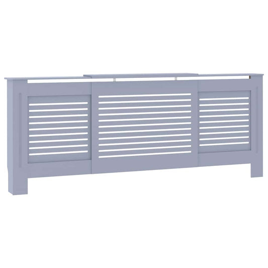 325553 vidaXL MDF Radiator Cover Grey 205 cm 325553 vidaXL MDF Radiator Cover Grey 205 cm
