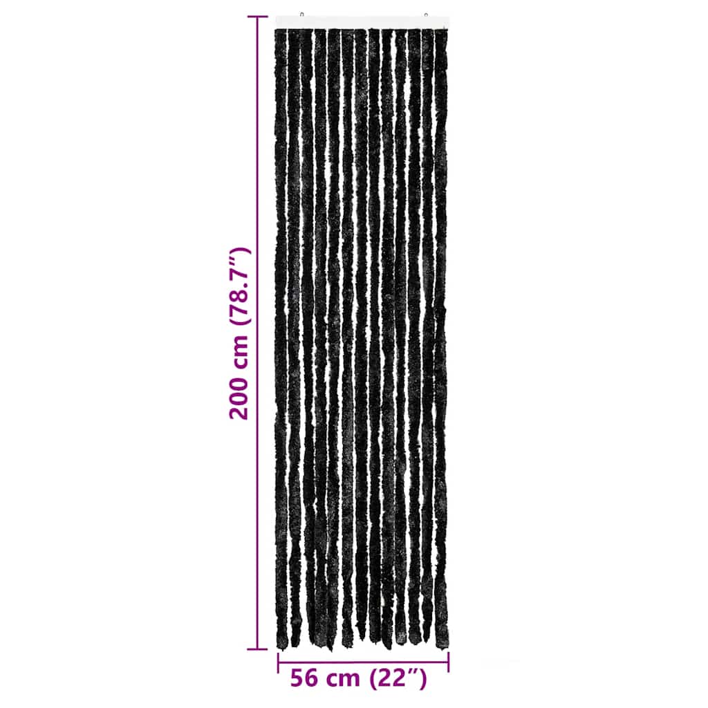 Insect Curtain Anthracite 56x200 cm Chenille
