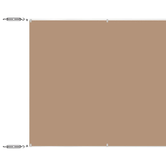 148407 vidaXL Vertical Awning Taupe 100x1000 cm Oxford Fabric 148407 vidaXL Vertical Awning Taupe 100x1000 cm Oxford Fabric