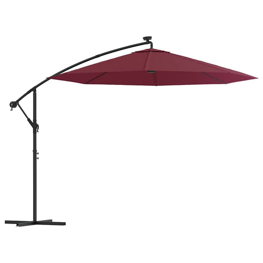 Cantilever Garden Parasol | Wine Red | Polyester | Large Cantilever Garden Parasol | Wine Red | Polyester | Large