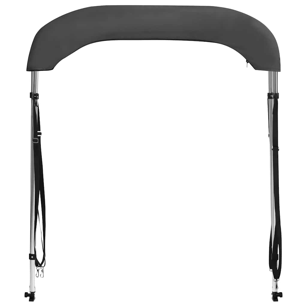 93130 vidaXL 2 Bow Bimini Top Anthracite 180x130x110 cm