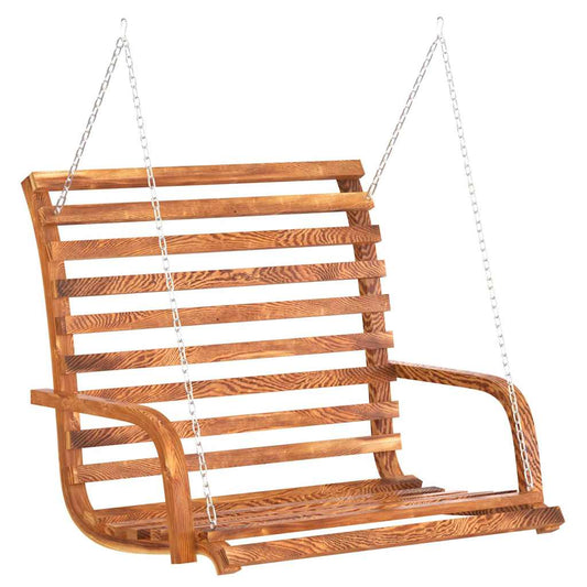 Swing Bench Solid Bent Wood with Teak Finish 126x63x92 cm Swing Bench Solid Bent Wood with Teak Finish 126x63x92 cm