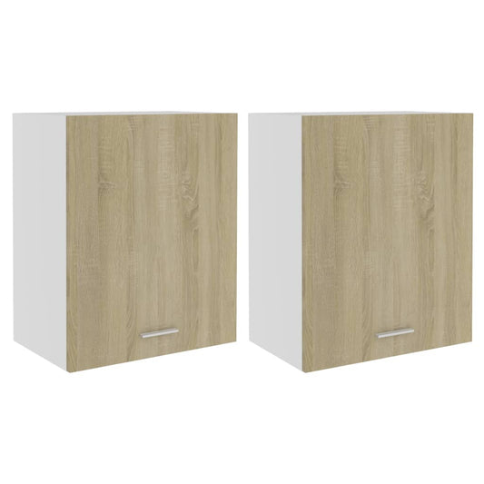 Hanging Cabinet Lyons 2 pcs Sonoma Oak 50x31x60 cm Engineered Wood Hanging Cabinet Lyons 2 pcs Sonoma Oak 50x31x60 cm Engineered Wood