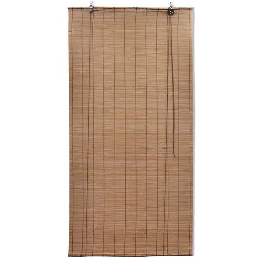 Bamboo Roller Blinds 2 pcs 150 x 220 cm Brown Bamboo Roller Blinds 2 pcs 150 x 220 cm Brown
