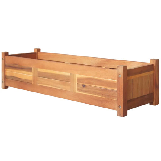 Garden Raised Beds 2 pcs Acacia Wood 100x30x25 cm Garden Raised Beds 2 pcs Acacia Wood 100x30x25 cm