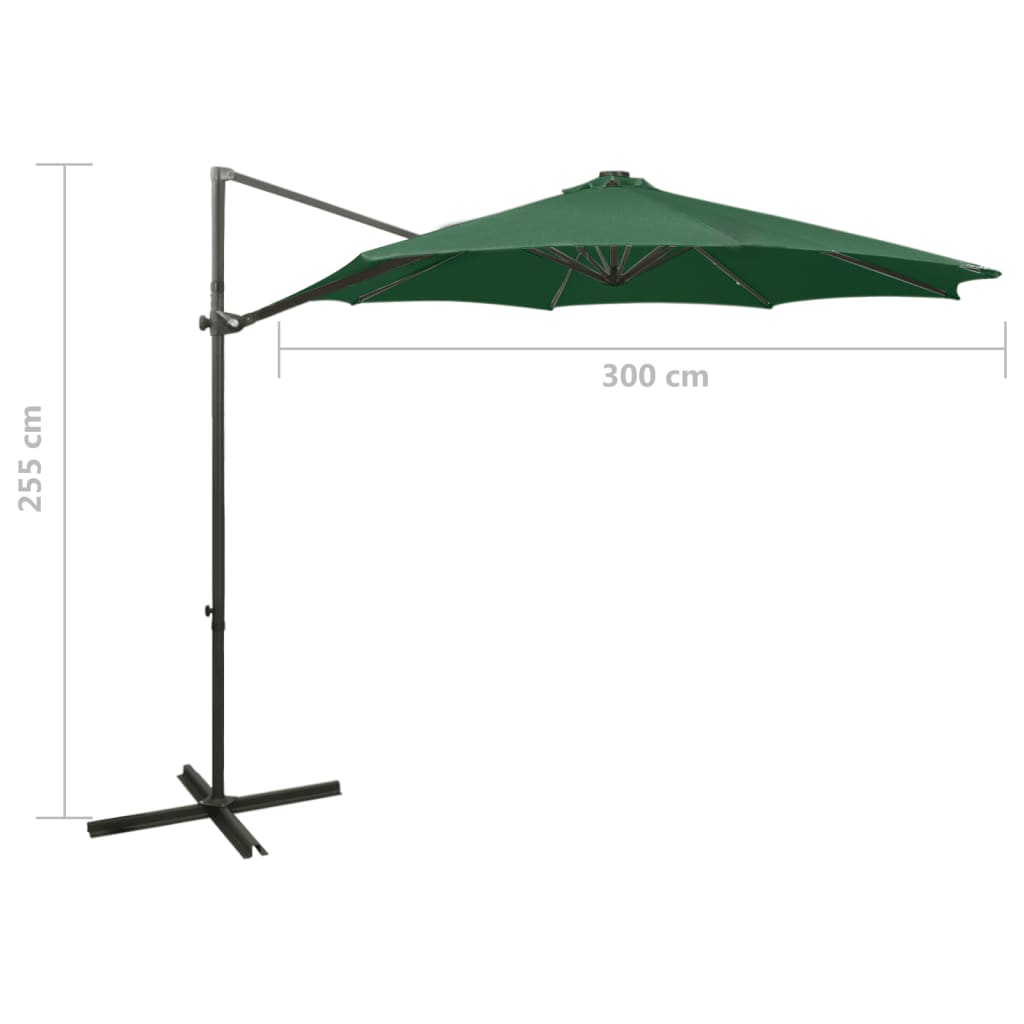 Cantilever Garden Parasol | Green