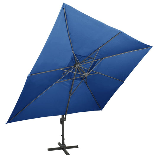 Cantilever Garden Parasol | Azure blue Cantilever Garden Parasol | Azure blue