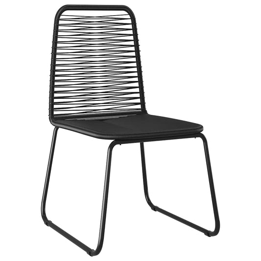 Outdoor Chairs 4 pcs Poly Rattan Black Outdoor Chairs 4 pcs Poly Rattan Black