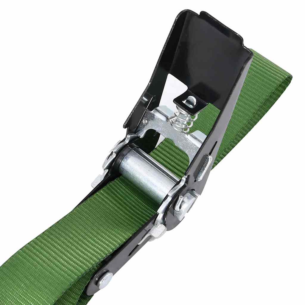 148895 vidaXL Ratchet Tie Down Straps 20 pcs 800 daN 6 m Green
