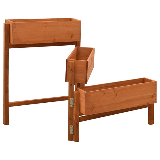 Garden Folding Planter Orange 60x14x75 cm Solid Firwood Garden Folding Planter Orange 60x14x75 cm Solid Firwood