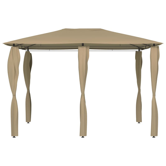 Gazebo with Post Covers 3x4x2.6 m Taupe 160 g/m² Gazebo with Post Covers 3x4x2.6 m Taupe 160 g/m²