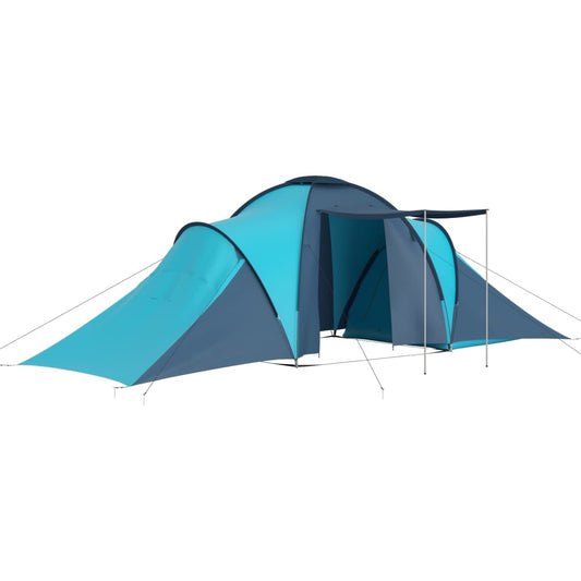 Camping Tent 6 Persons Blue and Light Blue Camping Tent 6 Persons Blue and Light Blue