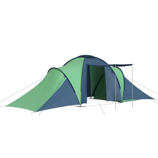 Camping Tent 6 Persons Blue and Green Camping Tent 6 Persons Blue and Green