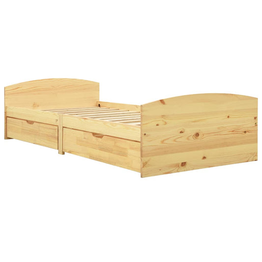 Bed Frame with 2 Drawers without Mattress 90x200 cm Bed Frame with 2 Drawers without Mattress 90x200 cm