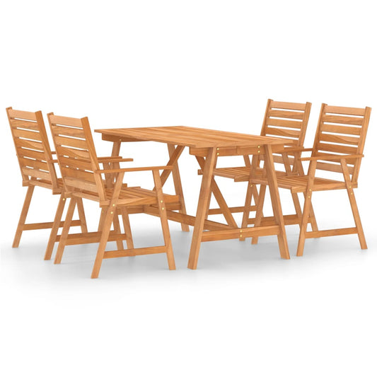 5 Piece Garden Dining Set Solid Acacia Wood 5 Piece Garden Dining Set Solid Acacia Wood