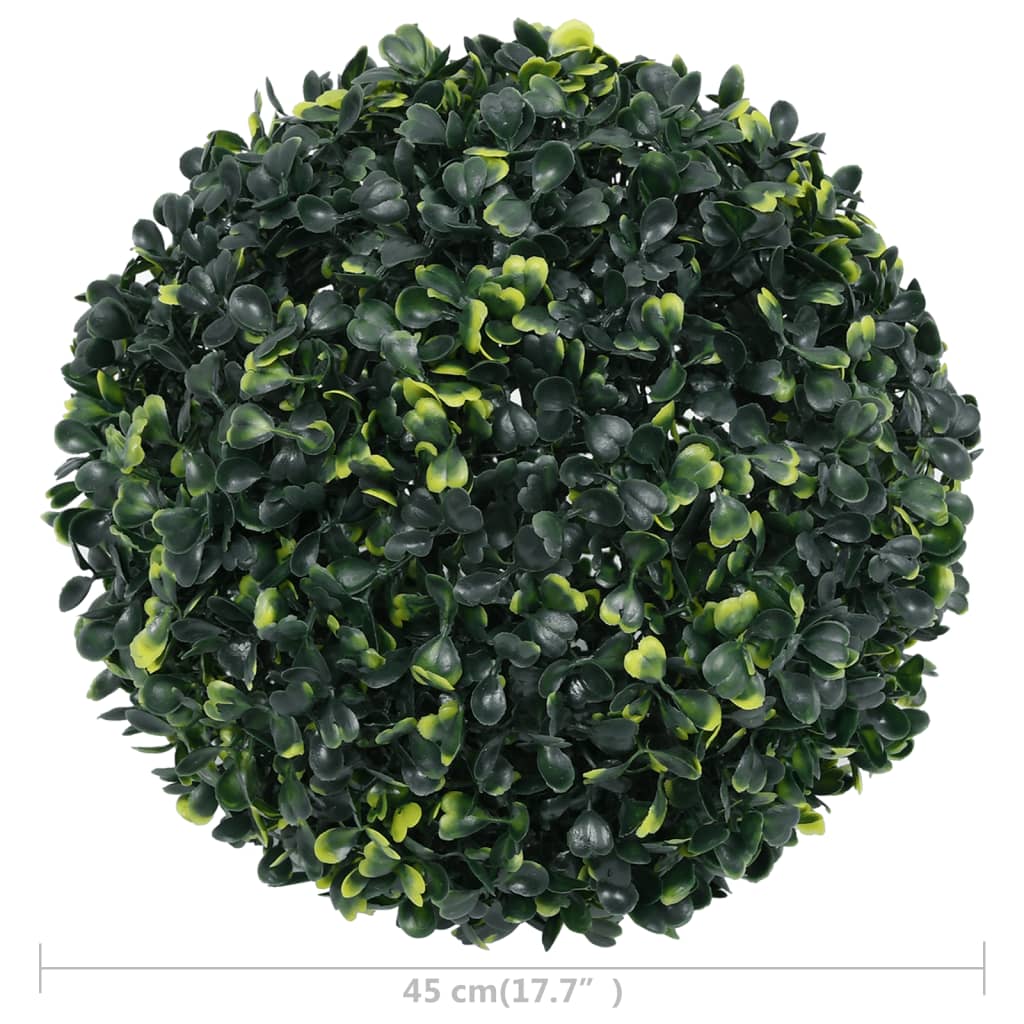 315469 vidaXL Artificial Boxwood Balls 2 pcs 45 cm