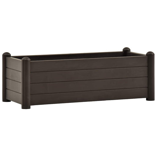 Garden Raised Bed PP Mocha 100x43x35 cm Garden Raised Bed PP Mocha 100x43x35 cm