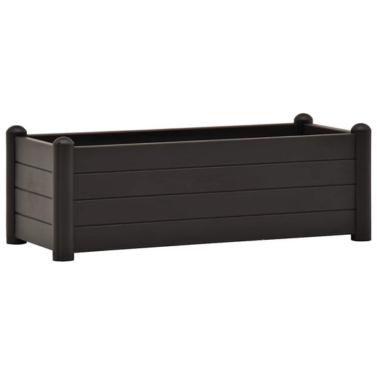 Garden Raised Bed PP Anthracite 100x43x35 cm Garden Raised Bed PP Anthracite 100x43x35 cm