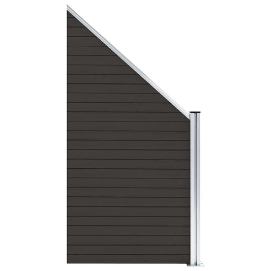 148974 vidaXL Fence Panel WPC 95x(105-180) cm Black 148974 vidaXL Fence Panel WPC 95x(105-180) cm Black