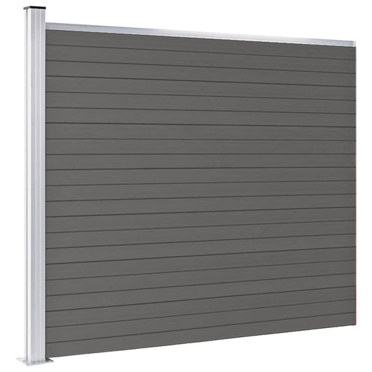 148983 vidaXL Fence Panel WPC 175x146 cm Grey 148983 vidaXL Fence Panel WPC 175x146 cm Grey