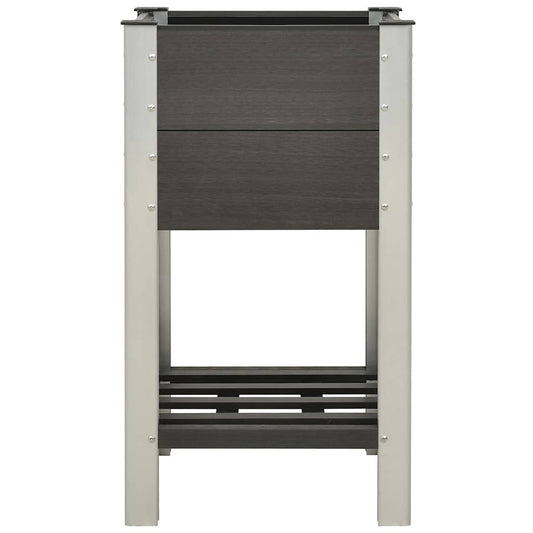 149013 vidaXL Garden Raised Bed with Shelf 50x50x90 cm WPC Grey 149013 vidaXL Garden Raised Bed with Shelf 50x50x90 cm WPC Grey