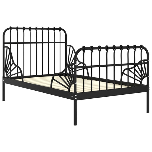 Extendable Bed Frame | Black | Powder-coated metal | Single | Extendable Extendable Bed Frame | Black | Powder-coated metal | Single | Extendable