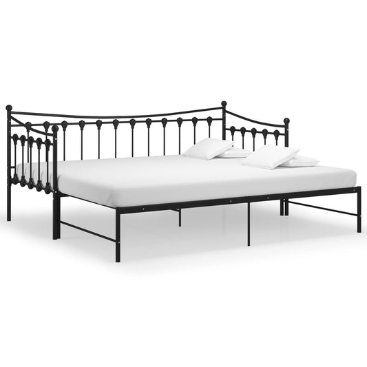 Sofa Bed Frame | Black | Powder-coated metal | 90x200 cm Sofa Bed Frame | Black | Powder-coated metal | 90x200 cm