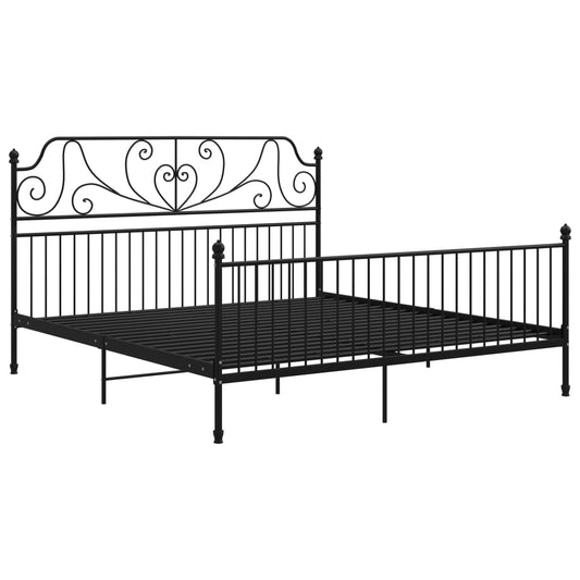Bed Frame | Black | Powder-coated metal | Super King | Durable Bed Frame | Black | Powder-coated metal | Super King | Durable