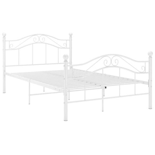 Bed Frame | White | Powder-coated metal | Double | Bed Frame Bed Frame | White | Powder-coated metal | Double | Bed Frame