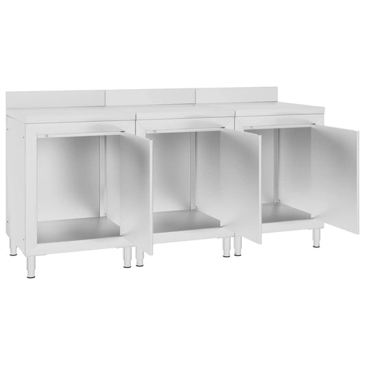 Commercial Work Table Cabinet 180x60x96 cm Stainless Steel Commercial Work Table Cabinet 180x60x96 cm Stainless Steel