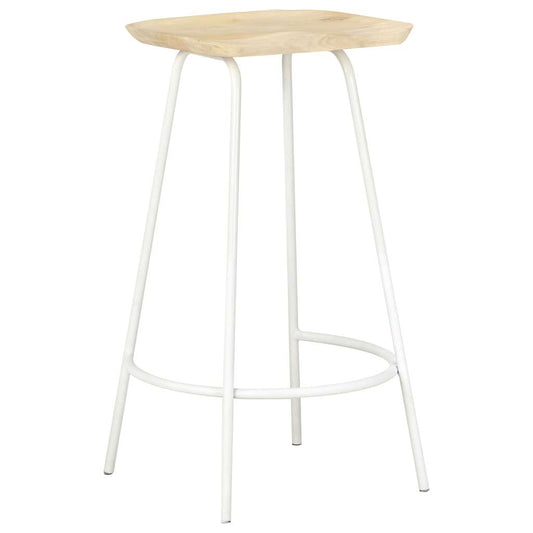 Bar Stools 2 pcs Solid Mango Wood Bar Stools 2 pcs Solid Mango Wood