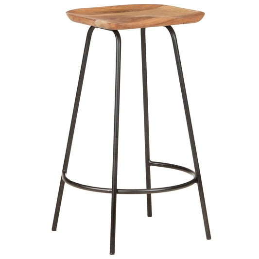 Bar Stools 2 pcs Solid Acacia Wood Bar Stools 2 pcs Solid Acacia Wood