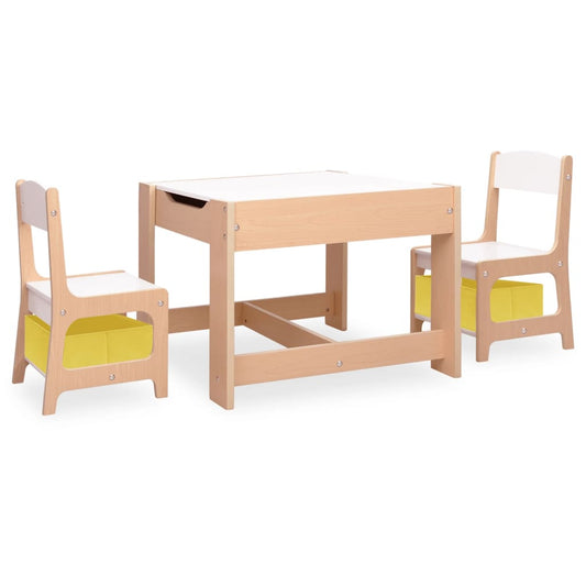 Kids Table and Chair | Light Beige | MDF | Child-sized | Storage Kids Table and Chair | Light Beige | MDF | Child-sized | Storage