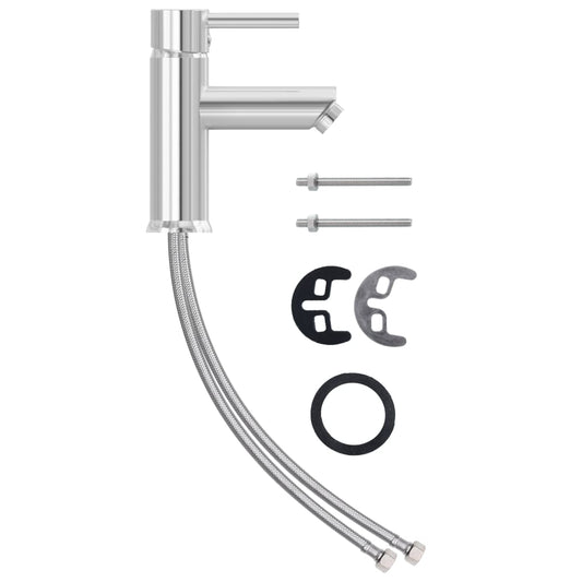 Bathroom Basin Faucet Chromed Finish 130x176 mm Bathroom Basin Faucet Chromed Finish 130x176 mm