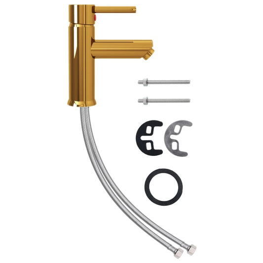 Bathroom Basin Faucet Gold 130x176 mm Bathroom Basin Faucet Gold 130x176 mm