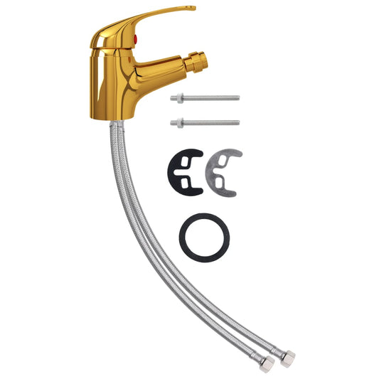 Bathroom Bidet Mixer Tap Gold 13x12 cm Bathroom Bidet Mixer Tap Gold 13x12 cm