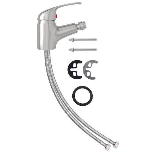 Bathroom Bidet Mixer Tap Silver 13x12 cm Bathroom Bidet Mixer Tap Silver 13x12 cm