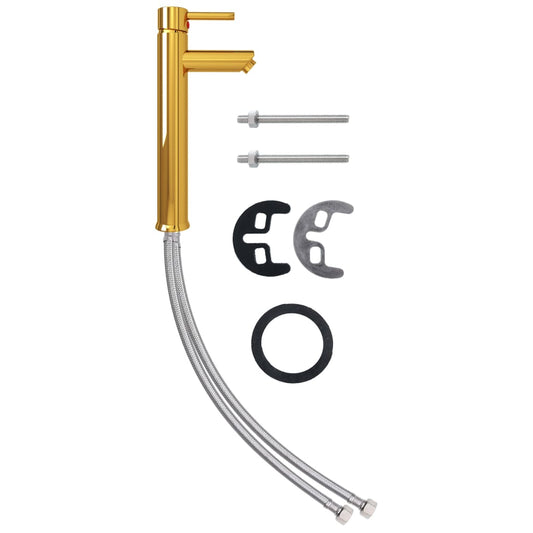 Bathroom Mixer Tap Gold 12x30 cm Bathroom Mixer Tap Gold 12x30 cm