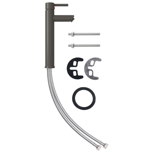 Bathroom Mixer Tap Grey 12x30 cm Bathroom Mixer Tap Grey 12x30 cm