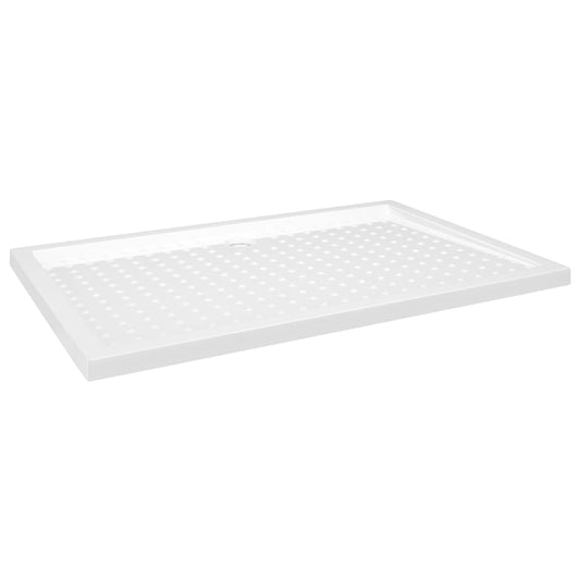 Shower Base Tray with Dots White 80x120x4 cm ABS Shower Base Tray with Dots White 80x120x4 cm ABS