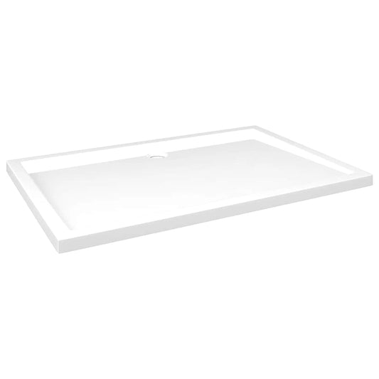 Rectangular ABS Shower Base Tray White 80x120 cm Rectangular ABS Shower Base Tray White 80x120 cm