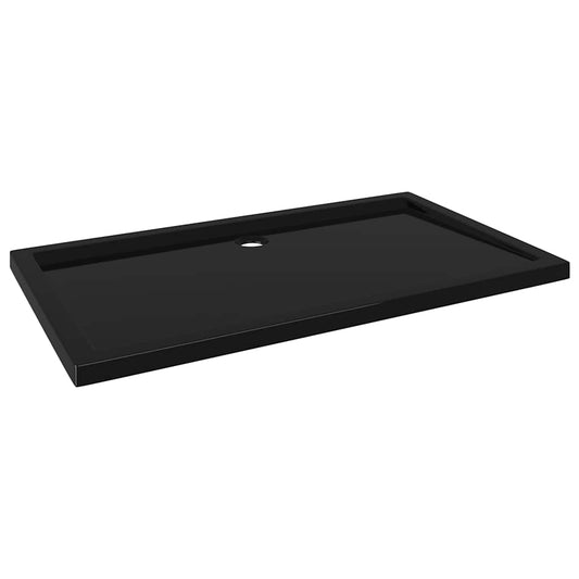 148914 vidaXL Rectangular ABS Shower Base Tray Black 70x120 cm 148914 vidaXL Rectangular ABS Shower Base Tray Black 70x120 cm