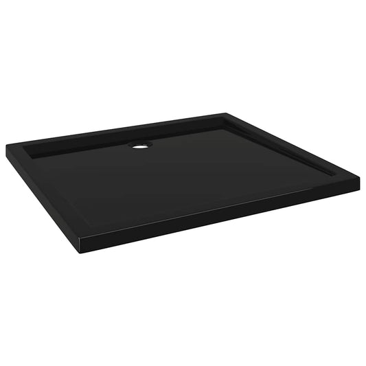 Rectangular ABS Shower Base Tray Black 80x90 cm Rectangular ABS Shower Base Tray Black 80x90 cm