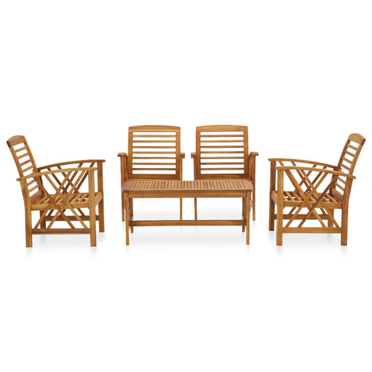 5 Piece Garden Lounge Set Solid Acacia Wood 5 Piece Garden Lounge Set Solid Acacia Wood
