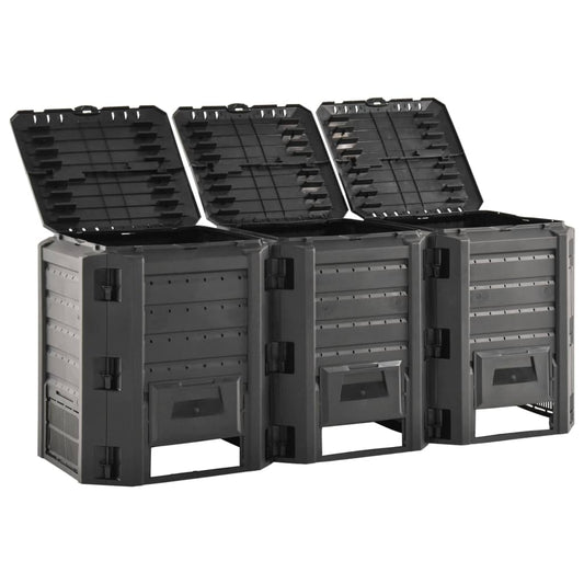 Garden Composter Black 1200 L Garden Composter Black 1200 L